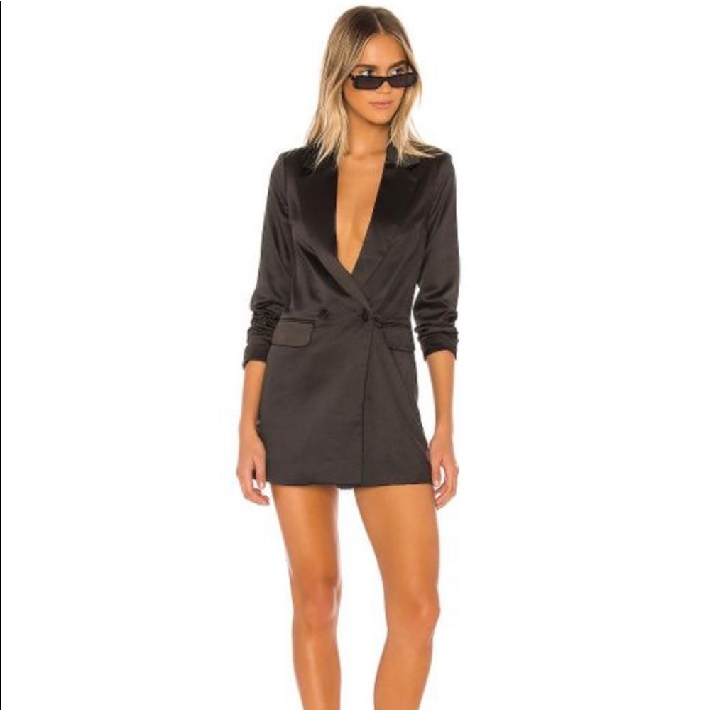 Miley Oversized Blazor Dress - Black Large